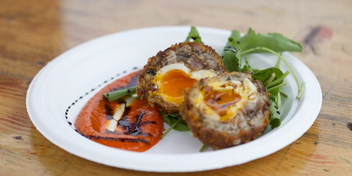 Kellogg's Cornflake Crumbed Scotch Egg at the Kellogg's Cafe